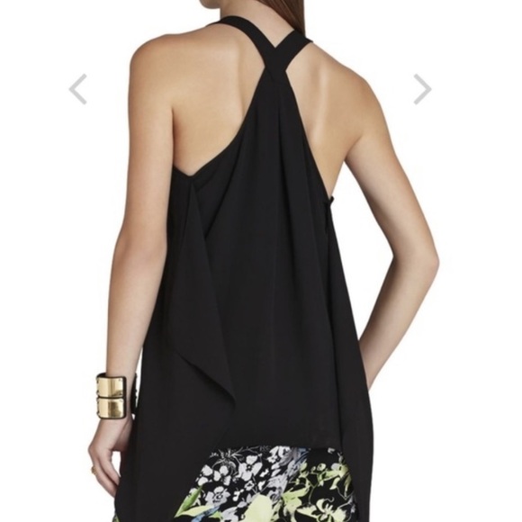 ❤️ BCBG Swing Tank Black Size XXS NWOT - Picture 2 of 3